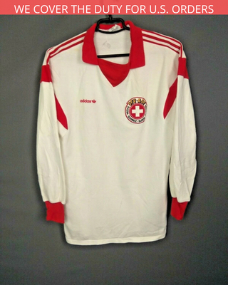 Switzerland Jersey Match Worn 1986 Shirt Long Sleeve Trikot