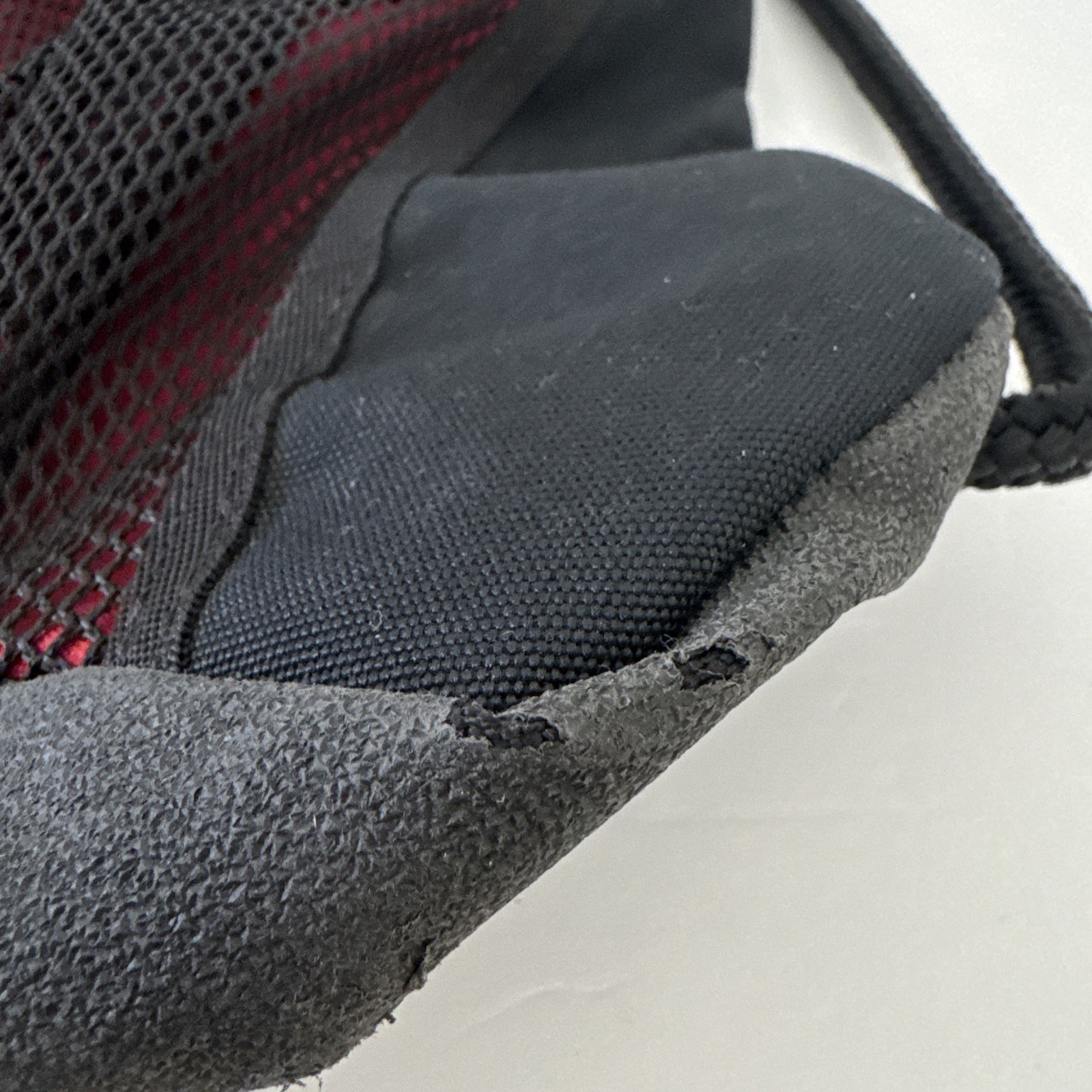 Nike Drawstring Backpack Cinch Sack Red Black Swo… - image 16