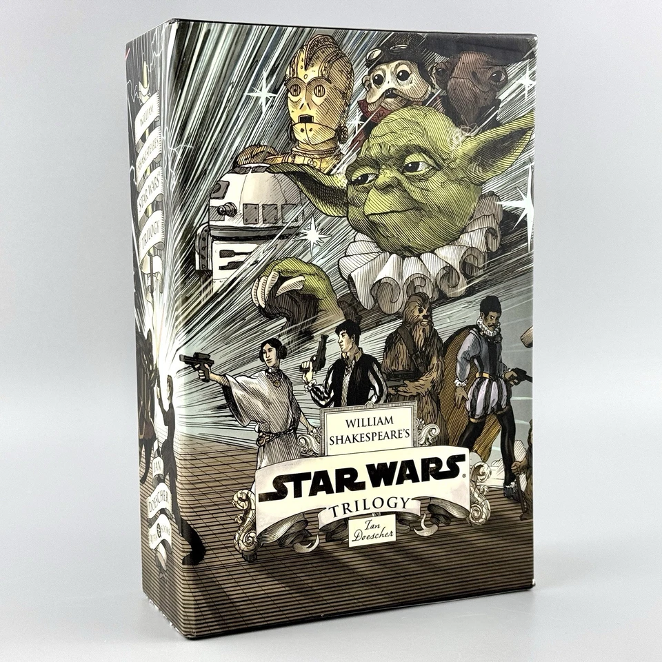 William Shakespeare's Star Wars Trilogy Hardcover Box Set Ian Doescher w/ Poster - Image 2 of 4