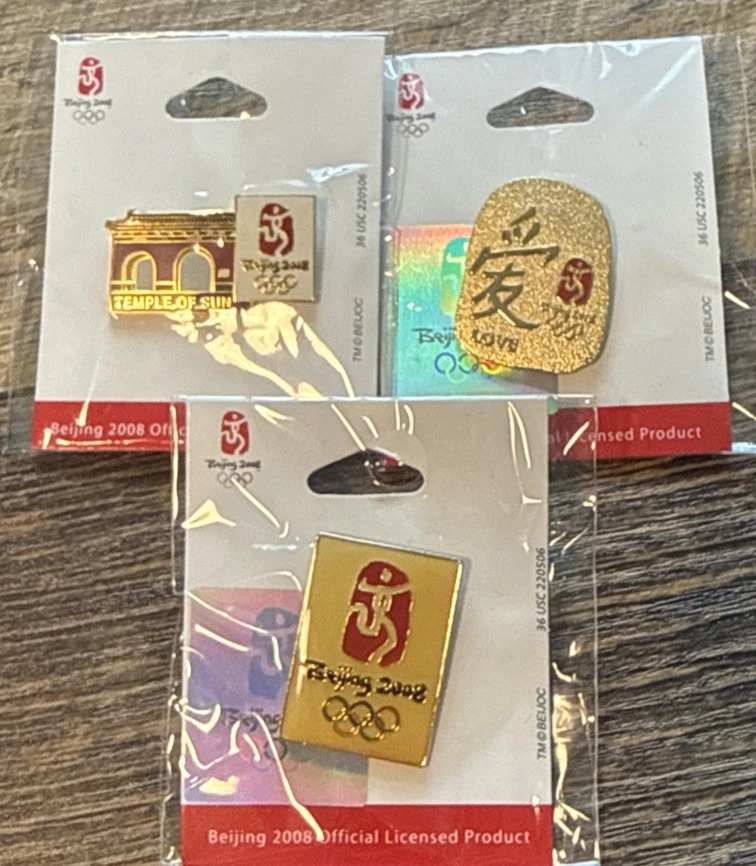 Beijing 2008 Event Olympics Fan Pin, Buttons for sale | eBay