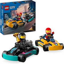 LEGO City 60400 Go-Kart e Piloti Mini Go Kart da Corsa con 2 Minifigure di Pilot