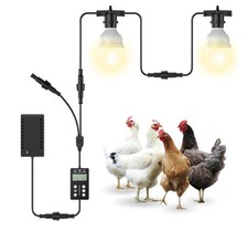 Automatic LED Daylight Extender, Chicken Coop Light with Timer and Easy to Progr