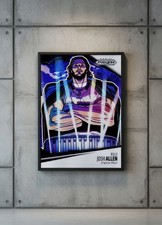 Josh Allen Prizm Manga 8.5 x 11 Wall Art + Mahomes, Tillman, Burrow, Dart & More