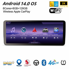 12,3" 128GB Android 14 CarPlay Autoradio Navi 4G Mercedes C/GLC Klasse C253 W205