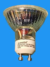 1.5W GU10 /21  ( Pack of 3 ) Colour Changing Bulb Lamp 50Lm Non-Dimmable