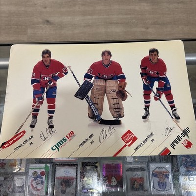 1986 La Presse Coca Cola Naperon Canadiens Montreal Patrick Roy Rookie