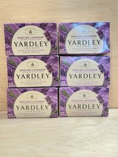 Lot 6-Yardley London English Lavender Nourishing bath bars. 4oz Ea Sealed