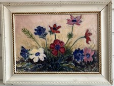 ALTES ÖLGEMÄLDE britischer Impressionist STILLLEBEN signiert DANIELS 50er Jahre