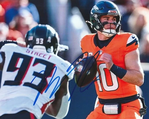 Bo Nix Signed Autographed Denver Broncos 8x10 Photo with COA-Matching Hologram