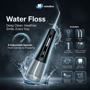 Bezprzewodowy dentystyczny flosser wodny z końcówkami strumieniowymi irygator doustny nić do czyszczenia zębów