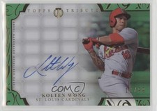 2015 Topps Tribute Auto Green 18/99 Kolten Wong #TA-KW Auto 0gx4