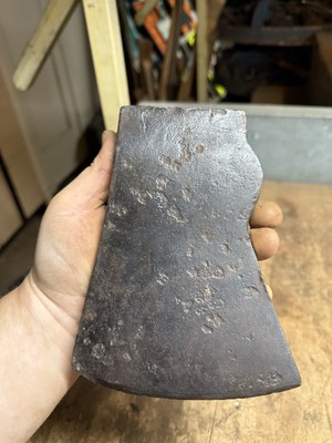 Vintage Old 3 Lb Wide Kentucky Pattern Axe Head Hand Tool Unmarked Plumb USA