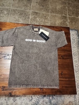 His Daily Bread Men's T-Shirt Size Medium Gray Short Sleeve