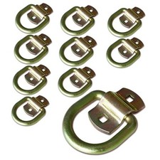 ANLULOAD 10Pack 1/2" Heavy Duty Weld-On Forged D Ring, D-Ring Trailer Tie
