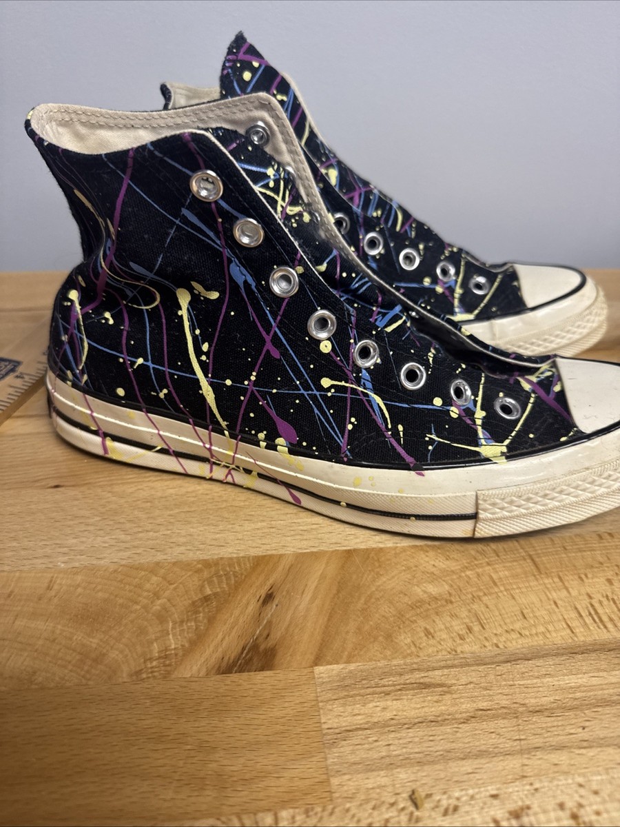 Converse Chuck 70 M 8.5 W 10.5 Paint Splatter Sneaker Taylor  display picture 3