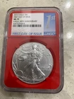 2016 $1 American Silver Eagle NGC MS70 FDI First Label Red Core