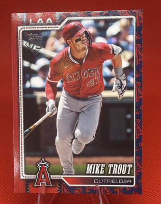 2026 Topps Series 1 Mike Trout #350 Team Color Border Variation SP Angels