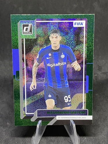 Alessandro Bastoni 2022-23 Donruss FIFA Soccer Green Speckle SP Card #36