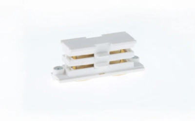 Nordic Aluminum Global Trac TEK21-3 Straight Connector Linear Coupler White