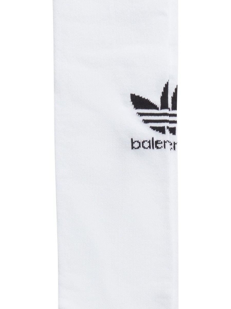 BALENCIAGA アティタス ロコ 刺繍 ソックス スニカ 【関税込】 Balenciaga ADIDAS Logo Over Knee Intarsia Soccer Stretch