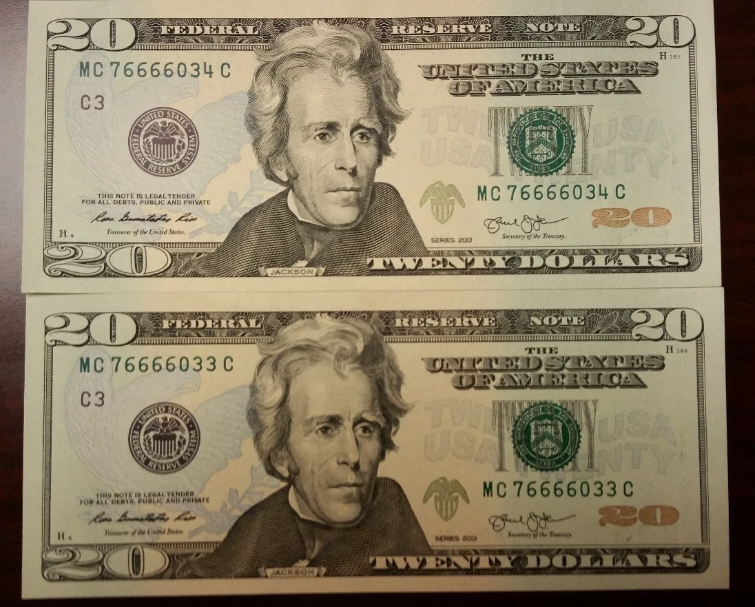 $20 2013 US Small Size Paper Money Notes for sale | eBay