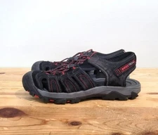 Swiss Tech Oberland Bumptoe Sandals Mens Size 7 Black Red Outdoor Hiking Shoes