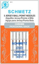 SCHMETZ SEWING MACHINE NEEDLES CHROME BALL POINT 80/12 5 PACK PART S-4014