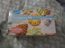 Proctor Silex Super Shooter Plus Accessory Kit, Box Set w 2 Recipe Books Cookie