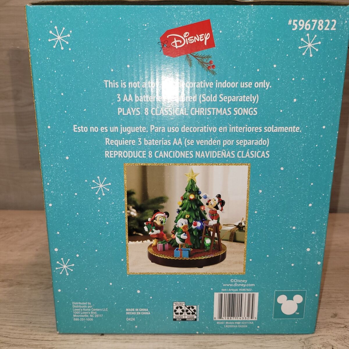 Disney Musical Christmas Tree LED 5967822 Mickey Minnie