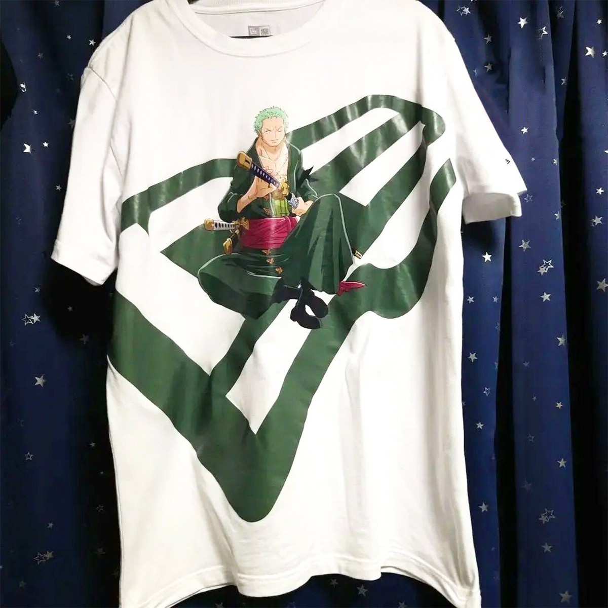 NEW ERA ONE PIECE Roronoa Zoro T-shirt White XL X LARGE Size
