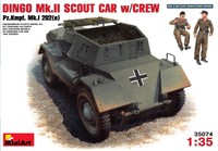 Miniart 35074 Deutscher Dingo Mk Ii Panzer Kampfwagen Mit Crew 1:35