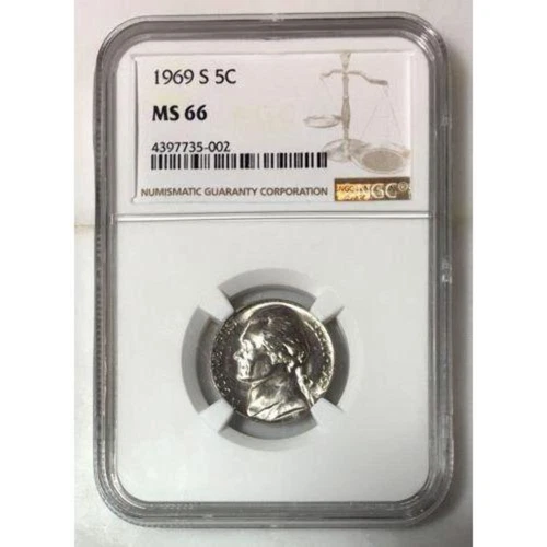 1969 S Jefferson Nickel NGC MS66  ***Rev. Tye's Coin Stache*** #500292