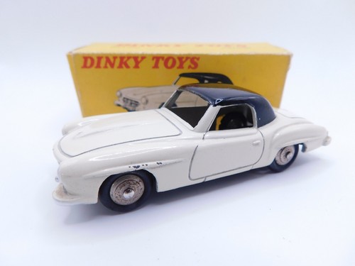 Ancien Car Bus Mercedes Dinky Toys - Échelle 1/43 - Fabriqué En France - Miniature Vintage Avec Manques De Peinture