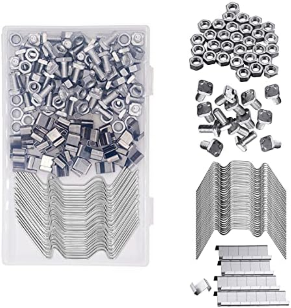200PCS Clip per Serra Riparazione Fissaggio Vetro Clip Filo W Clip Z Overlap Ser
