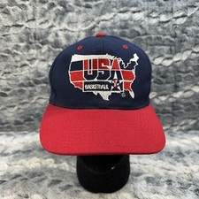 Vintage USA Dream Team Basketball Snapback Hat Pro Player 90 s Original RARE