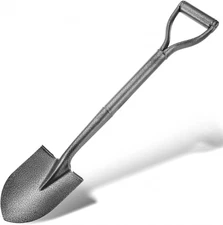 Shovel, All Metal Shovels for Digging, Heavy Duty Shovel with D-Handle and Harde