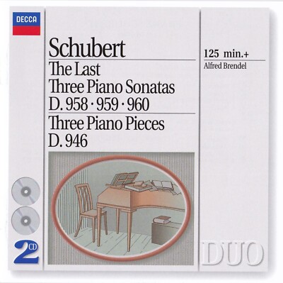 SCHUBERT LATE PIANO SONATAS D958-960 BRENDEL DECCA 2-CD KRAFTWERK HEIMATKLANGE