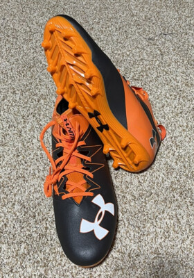 #100 Under Armour Nitro Cleats - Size 15E, Black & Orange Under Armour UA Nitro Low MC Size 15 US Football Cleat Shoe  main image 2