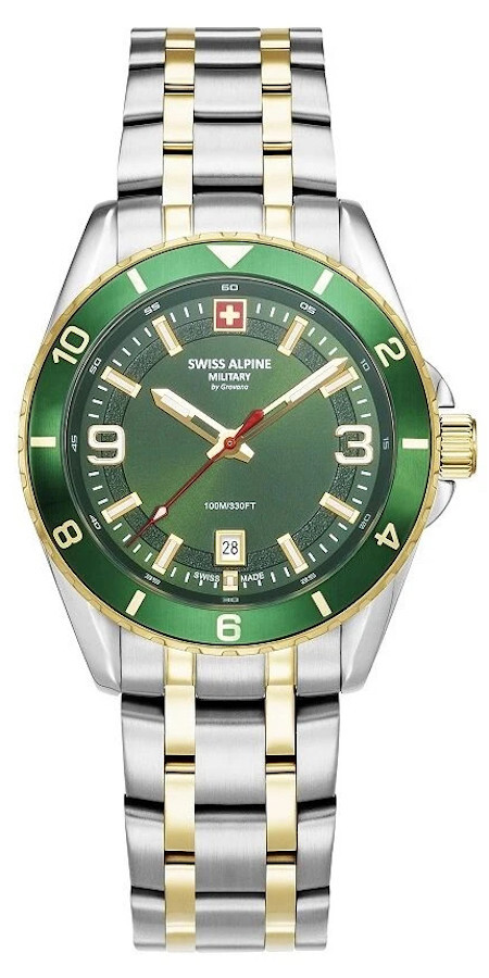 Швейцарская альпийская военная машина Sierra SAM7034.1144 Quarzwerk Herren-Armbanduhr
