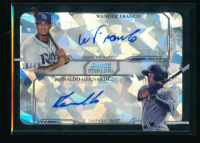 WANDER FRANCO DUAL AUTO 2019 Bowman Sterling BLACK ATOMIC REFRACTOR #/10 RC