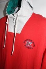 NAUTICA REISSUE OCEAN RACING MULTI-COLOR 1/4 ZIP PULLOVER TOP SZ: L NWT K25677