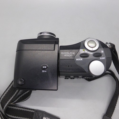 Nikon Digital Camera Coolpix 4500 4.0MP Black Tested - Picture 4 of 10