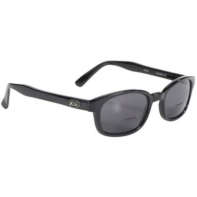 Pacific Coast Sunglasses X-KD Bifocal Black Frame Smoke Lens 1.50