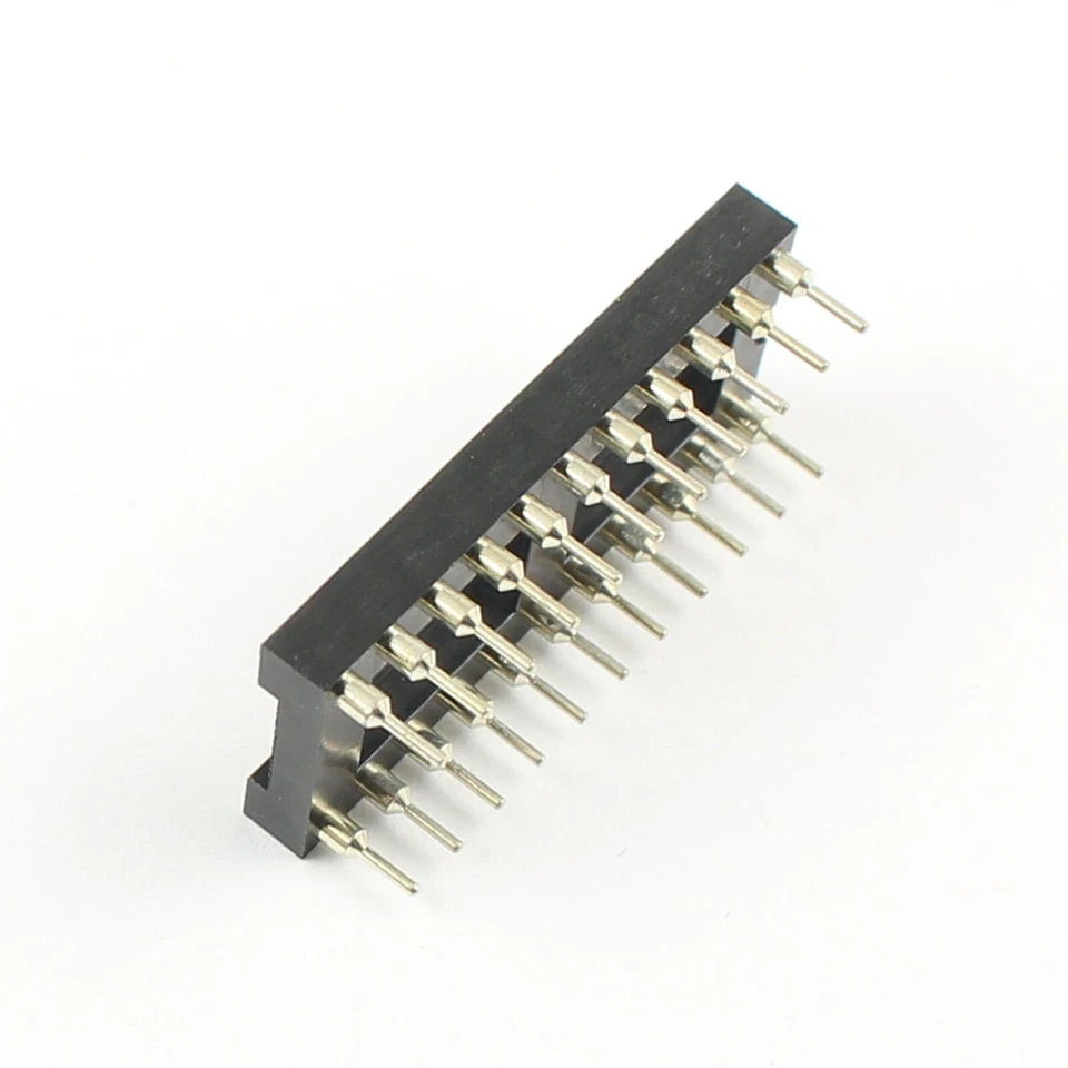 5Pcs 2.54mm Pitch 22 Pin DIP Round Pin Solder Type IC Socket Adaptor Narrow - Imagem 3 de 4