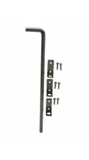18 In. Black Cane Bolt for wooden fence gate    S6