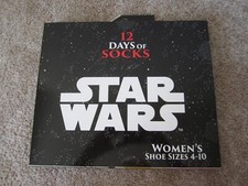 Star Wars Target 12 Days of Socks women's shoe sizes 4-10