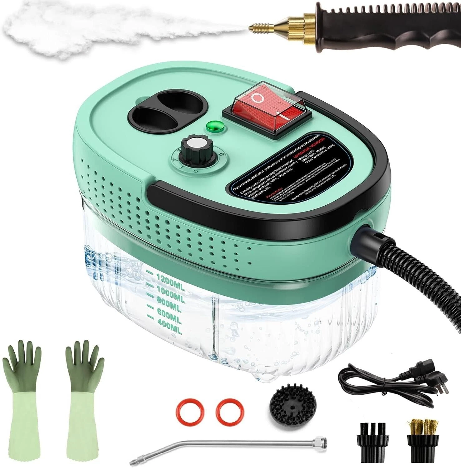 Steam Cleaner 2500W High Pressure Steam Cleaner, 1200ml Steamer Cleaner