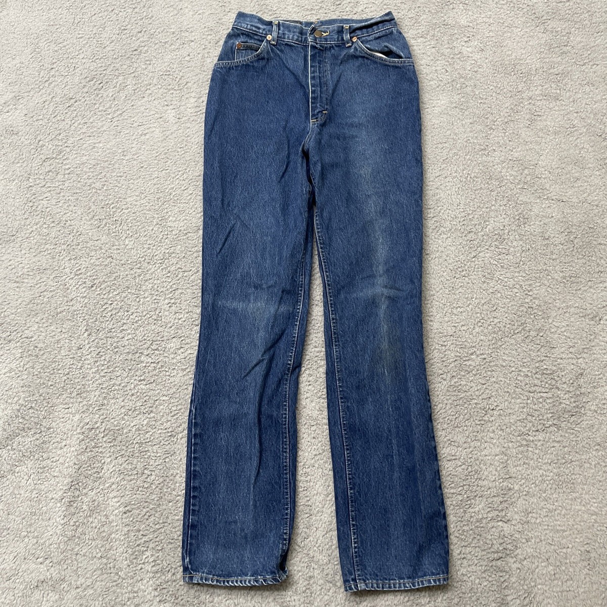 Vintage 70s Lee Riders Jeans 28x34 High Waisted Union Made USA 