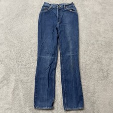 Vintage 70s Lee Riders Jeans 28x34 High Waisted Union Made USA Talon Zip