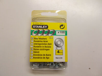 0-69-861 Stanley Unterlegscheiben, Stahl 4mm 